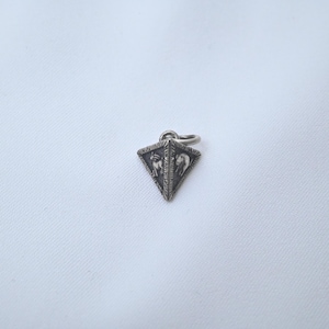 Charm triangular del zodíaco chino en plata de ley.