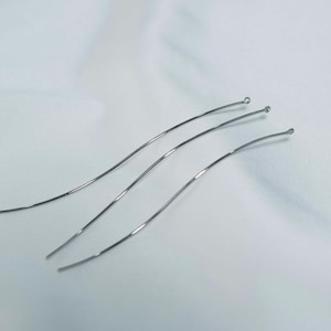 Colgante en espiral de cobre chapado en oro de 14 quilates, para pendientes (4,6 cm x 7,5 cm)