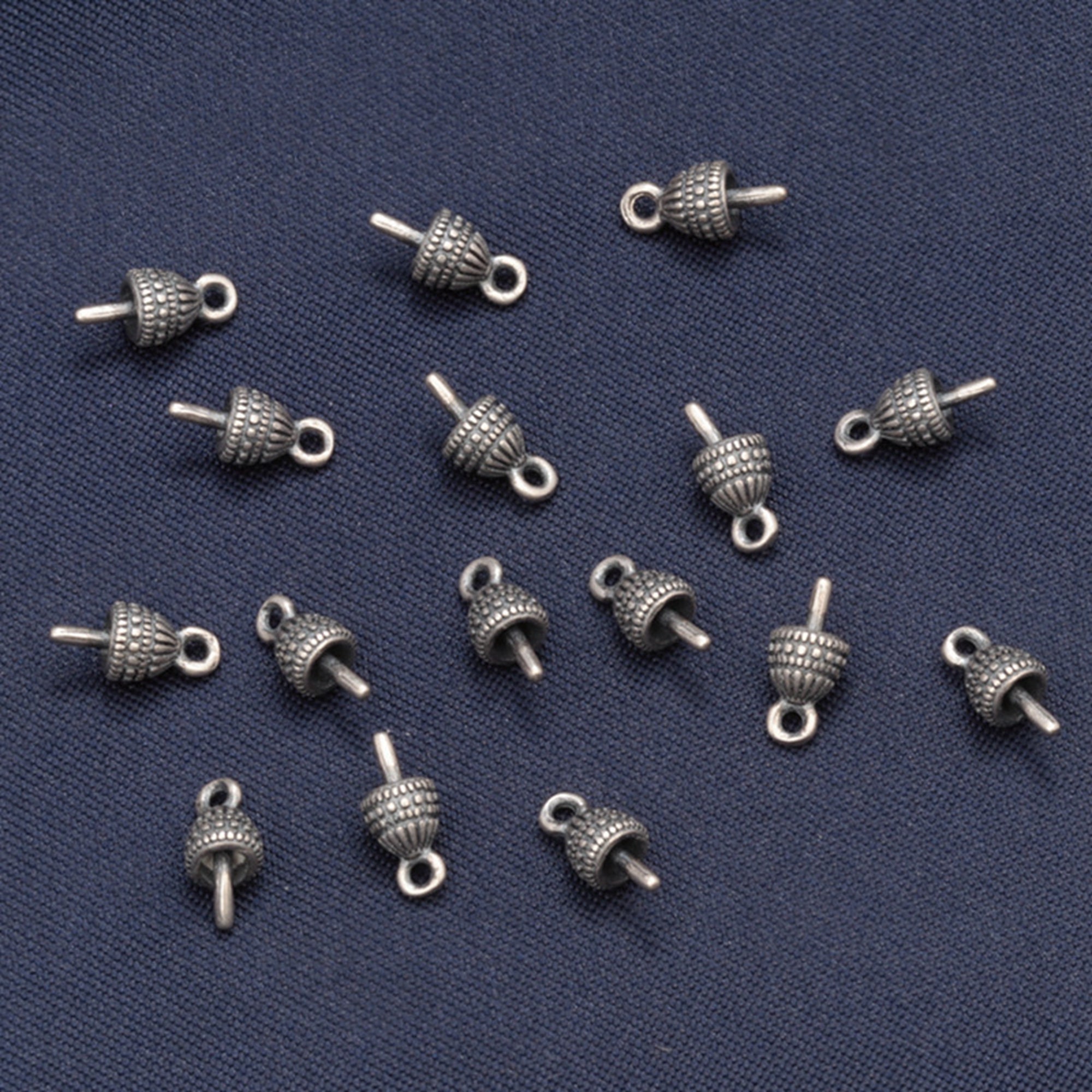 9.4 Mm Medium-sized Sterling Silver 925 Pendant Pinch Bails for Pendants 2  or 10 Pc. 