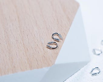 15 st kabelfänger i sterlingsilver, smyckesdetaljer