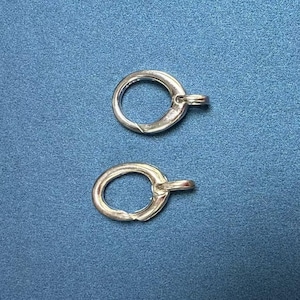 Sterling Silver Oval Lobster Clasps, 925 Silver Oval Trigger Clasps, Lobster Claw Clasp, Necklace Clasp, Bracelet Clasp