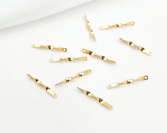 14K Gold Filled Twist Bar Connector Charm