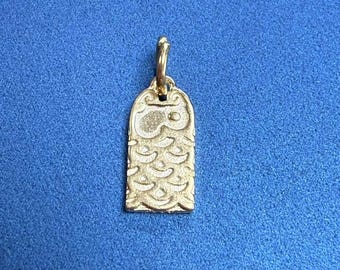 Sterling Silber Koi Fisch Charm, Glück Schmuck, kleine Charme