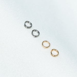 Stainless Steel Jump Ring, Double Loop Connector (3mm-6mm)