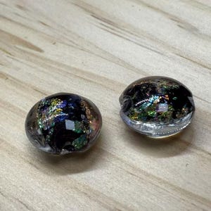 Glass Colorful Flat Round Beads, Circle Beads, Glitter Round Beads, Donut Bead, Tire Bead, Bracelet Bead, Necklace Bead, Loose Beads 12mm