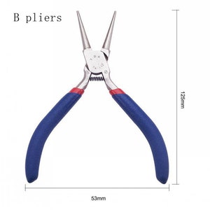 Schmuckherstellungswerkzeuge. Silber poliertes Reinigungstuch, Runde Nase / Kettennase / Seitliche Perlenschneider, Reibstreifen, Perlendraht B pliers 1pc