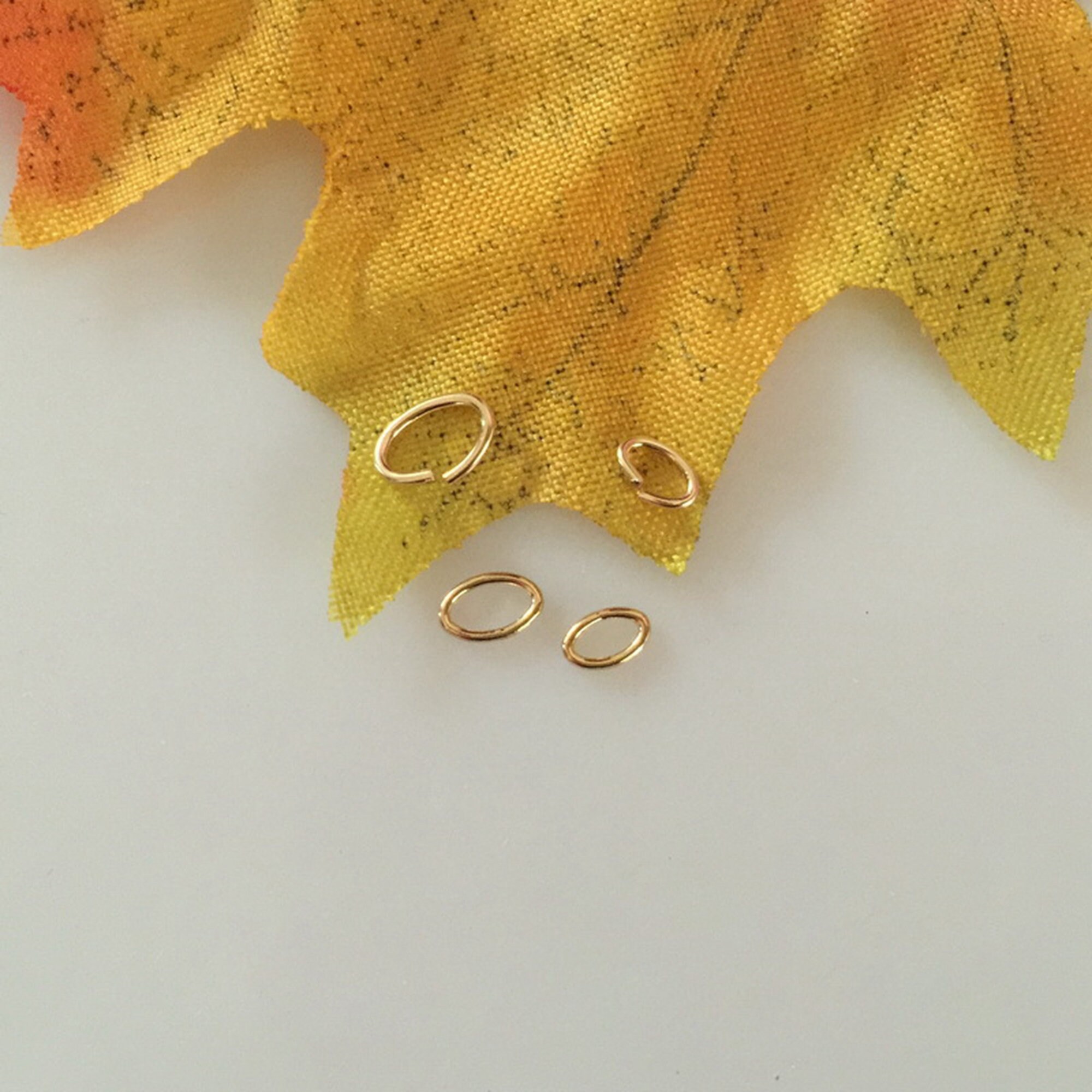 14K Gold Filled Open Oval Jump Rings Gold Filled Closed Oval Etsy