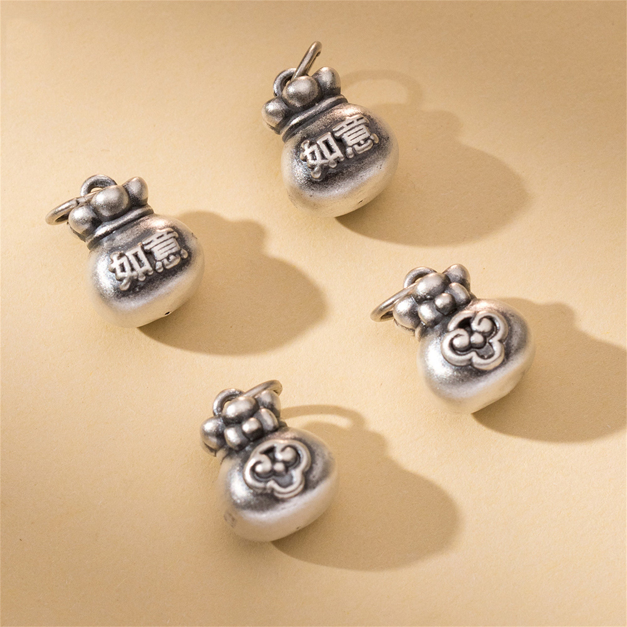 Sterling Silber Fortune Geld Tasche Charm Anhanger Lucky Bag Armband Cash Bag Halskette Talisman Tasche Ohrring Munze Tasche Schmuck Wunsch Charm Etsy