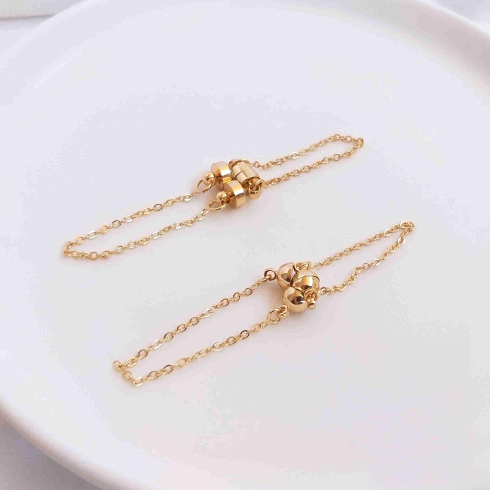 14K Gold Plated Extension Chains Gold Tone Chain Extenders Etsy