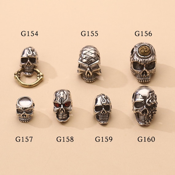 2 perline in argento sterling a 3 fori, perline Guru, rosari