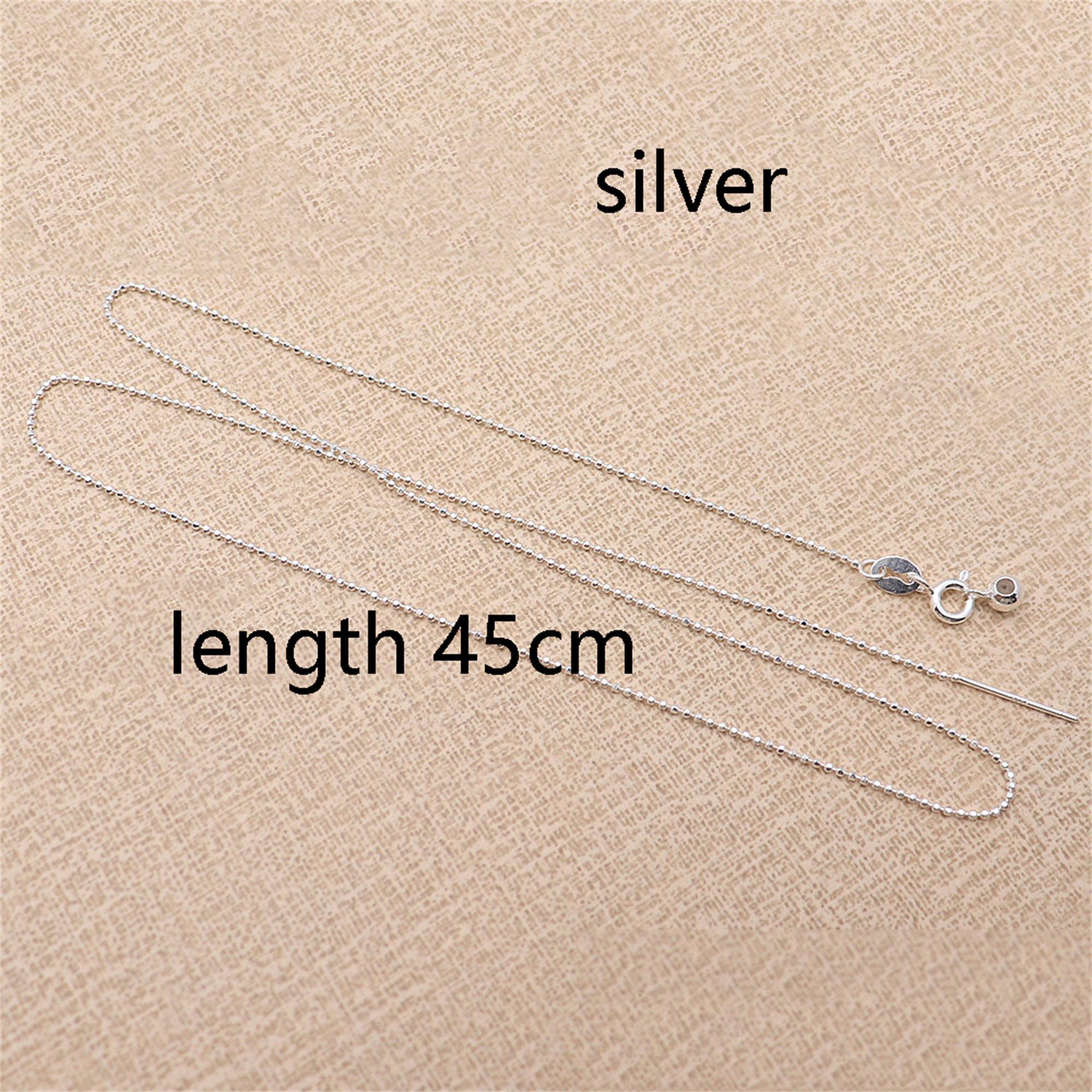 Gold Plated Sterling Silver Ball Chain, Adjustable Beadable 