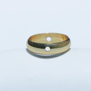 Gold Plated Circle Bead Frames, Copper Brass (6mm-12mm)