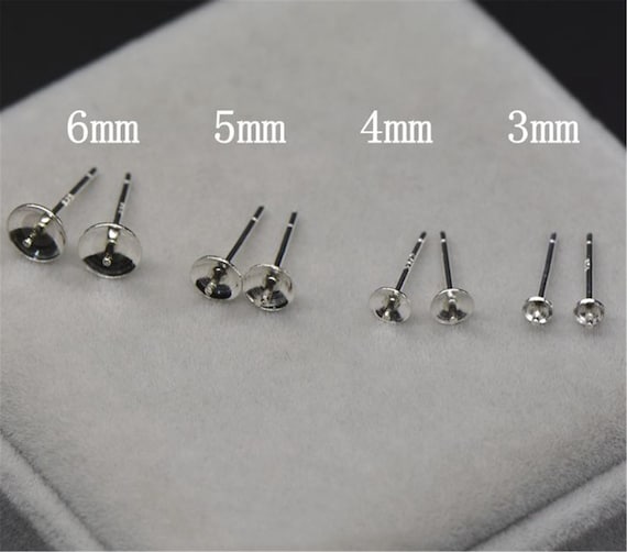 Set Di Orecchini A Perno Rotondi In Zirconia Cubica 5Mm In Argento