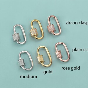 4 Moschettoni Con Vite Di Bloccaggio - Acciaio Inox Dorato - 26 Mm - Per Gioielli, Borse, Portachiavi Fai Da Te - Foto 3