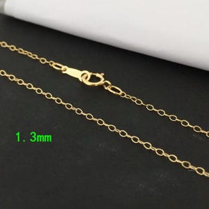 Collier chaîne torsadée en or 14 carats, chaîne torsadée en or rempli avec fermoir à ressort, chaîne de collier, fournitures de fabrication de bijoux chaînes en vrac de 16 po. 18 po.