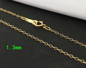 16インチ/18インチ/20インチ 1.2 mm 14K ゴールドフィルド 厚手