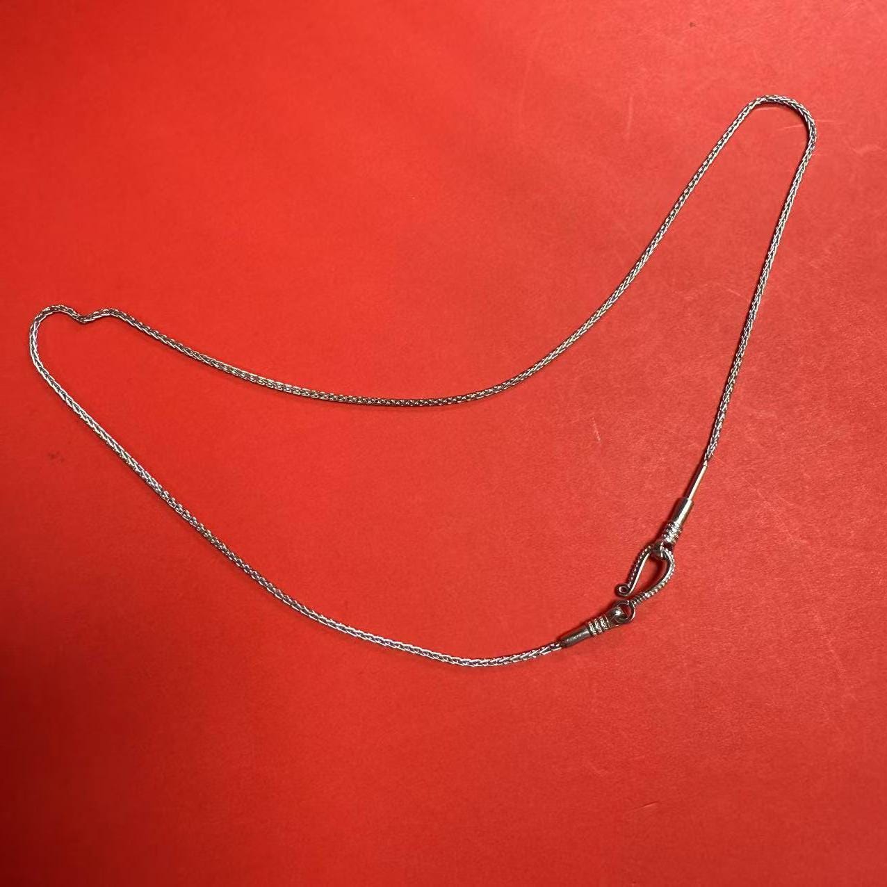 Sterling Silver Chopin Chains with Hook Clasp, s925 Silver Wheat Chain, Necklace Elegant Chain 18 inches 20 inches 22 inches 24 inches