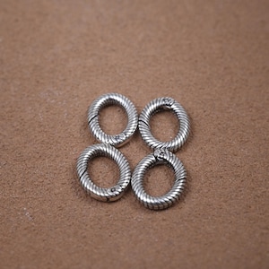 Sterling Silver Oval Spring Ring Clasp (10mm x 8mm)