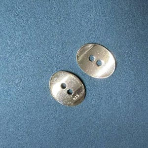 Knopf Perlen, Oval Knopf Perlen, Schlichte Knöpfe, 925 Silber Knöpfe, Armband Knöpfe, Halskette Knöpfe, Knopf Zwischenperlen