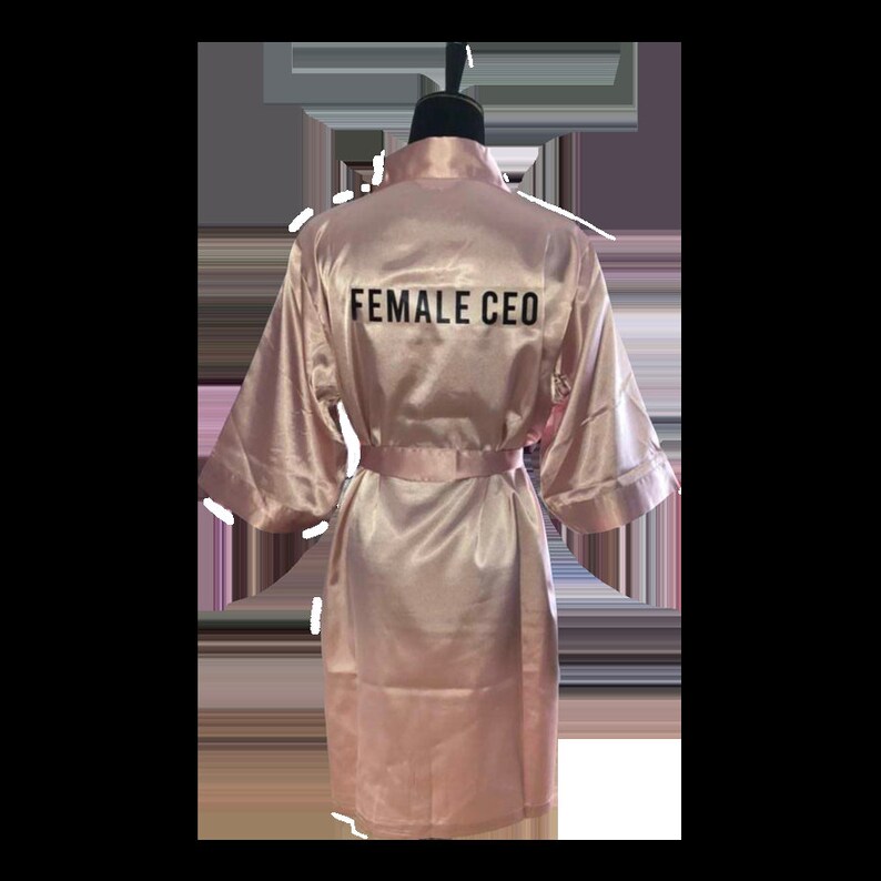 Female CEO Satin Robe - Etsy