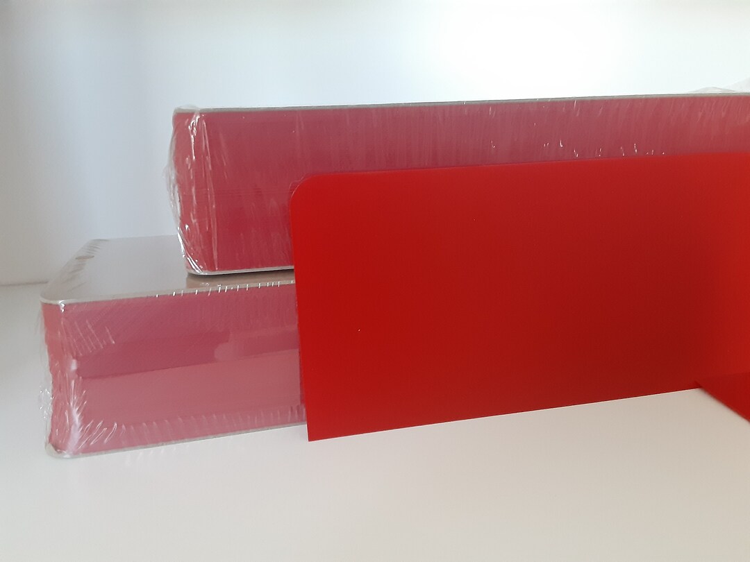 HDPE Red Plastic Sheet .023 Thick 100 Pack Etsy