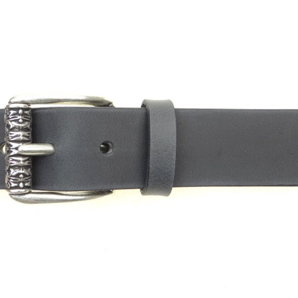 Ceinture en cuir avec boucle à rouleaux décorée disponible en noir et marron | Ceinture | femmes Ceinture Homme