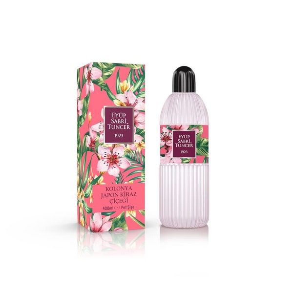 Eyüp Sabri Japon Kiraz Cicegi Kolonya Eau de Cologne fragrance water “Japanese Cherry Blossom” 400 ml – PET bottle