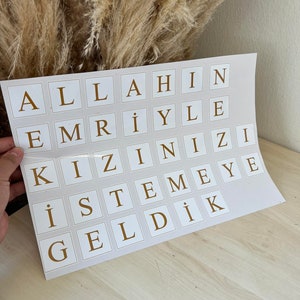 Allahin Emri Label Set Gold/Silver