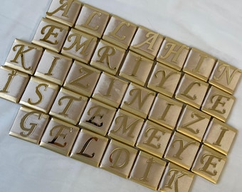 Allahin Emri Plexiglas Set alleen letters (ZONDER CHOCOLADE)