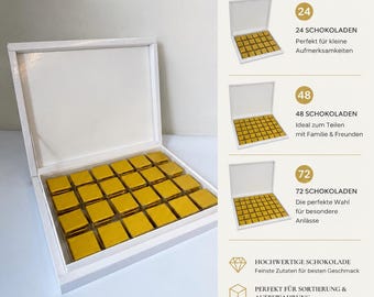Scatola di cioccolatini bianchi con cioccolatini Madlen – confezione da 24, 48 o 72 pezzi
