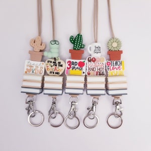 Mix & Match Personalized Lanyard / Lanyard ID Holder / ID Badge Card Lanyard / Lanyard for Keys /With/ Teacher Lanyard Gift / Nurse Gift