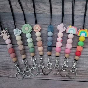 Mix and Match Personalized Lanyard / Lanyard ID Holder / ID Badge Card Lanyard / Lanyard for Keys /With/ Teacher Lanyard Gift / Nurse Gift