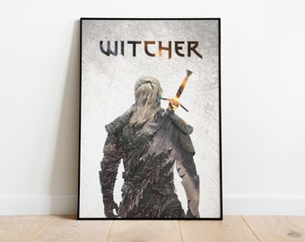 Witcher Geralt Digital Poster Artwork