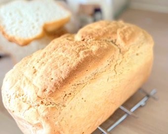 Sugar free Gluten free Bread recipe. No Knead easy bread recipe