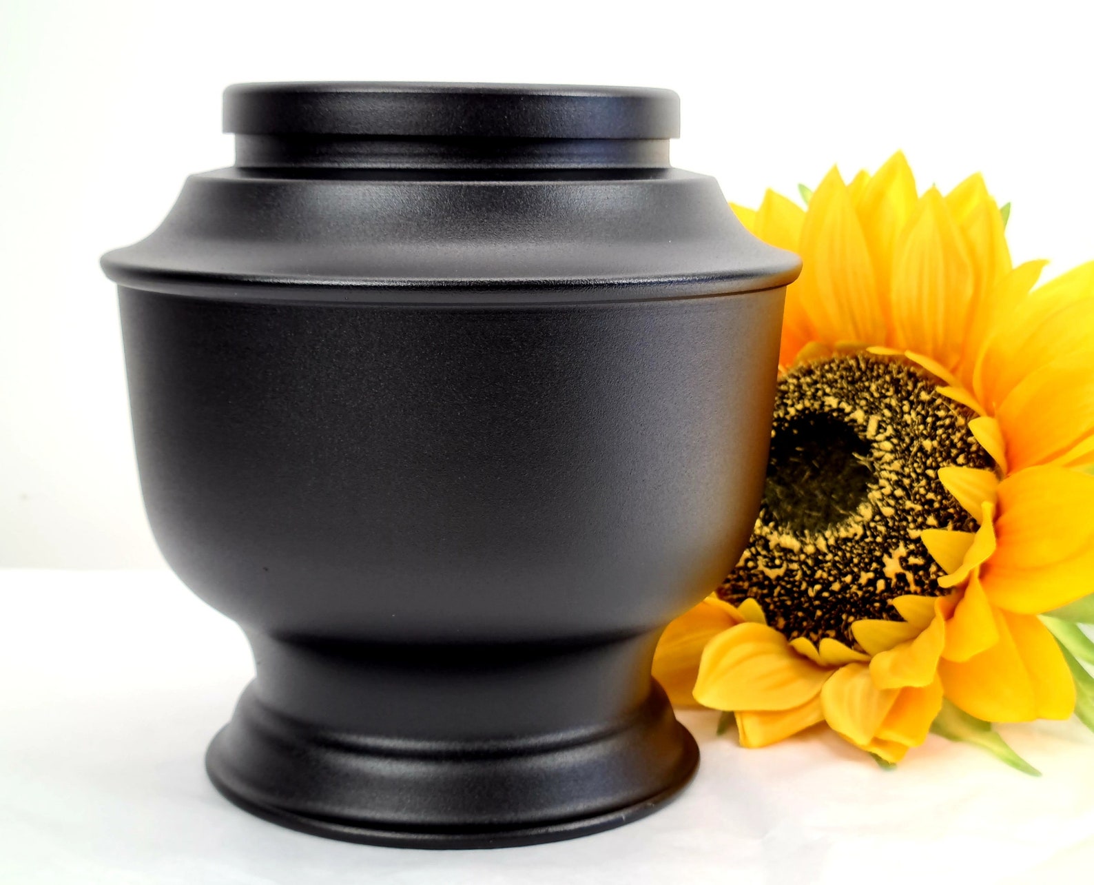 Keepsake Urn Handmade in UK Matte Black Metal Urn for Human Etsy