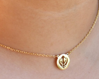 Sikh Khanda Necklace, Sikhism,Punjabi, Sikh Gifts