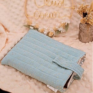 Pochette livre matelassée, protégé livres,  housse liseuse, pochette liseuse