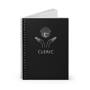 Modern Cleric Spiral Notebook - Ruled Line - Perfect for Dungeons & Dragons (DND), RPGs and more!