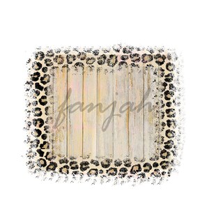 Leopard and Turquoise Frame Background,Distressed Leopard frame Sublimation Design background,Graphic ClipartDigital Download