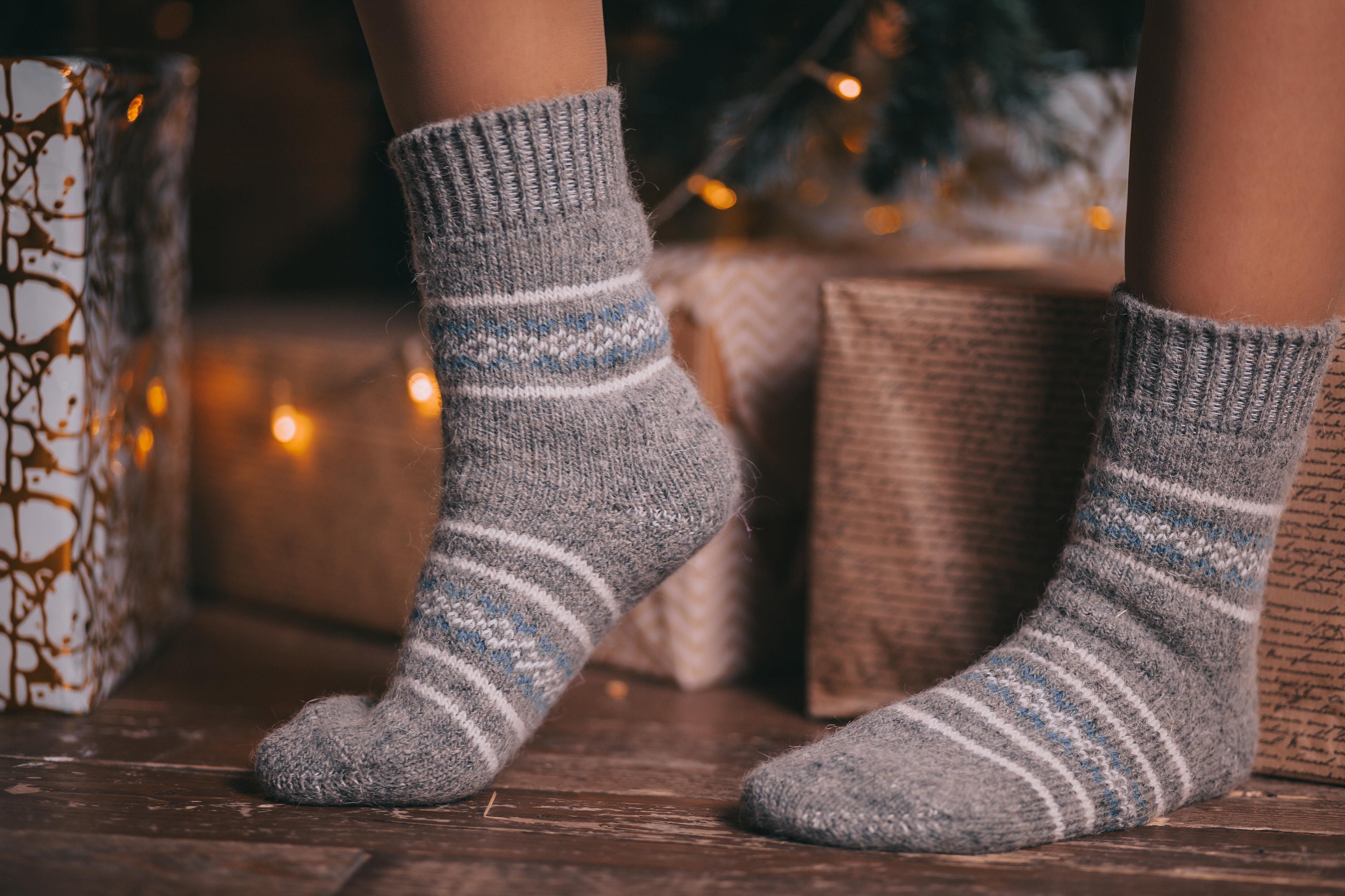 Luxury Wool Socks for Women Heavy Knitted Soft and Warm Long  Etsy