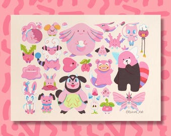 Pink Parade - A4 Kunstdruck