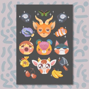 Villagers - A5 Art Print