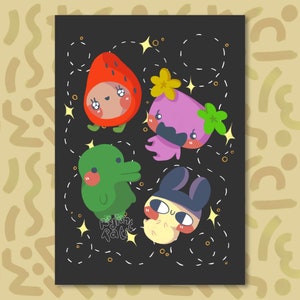 Digital Friends - A5 Art Print