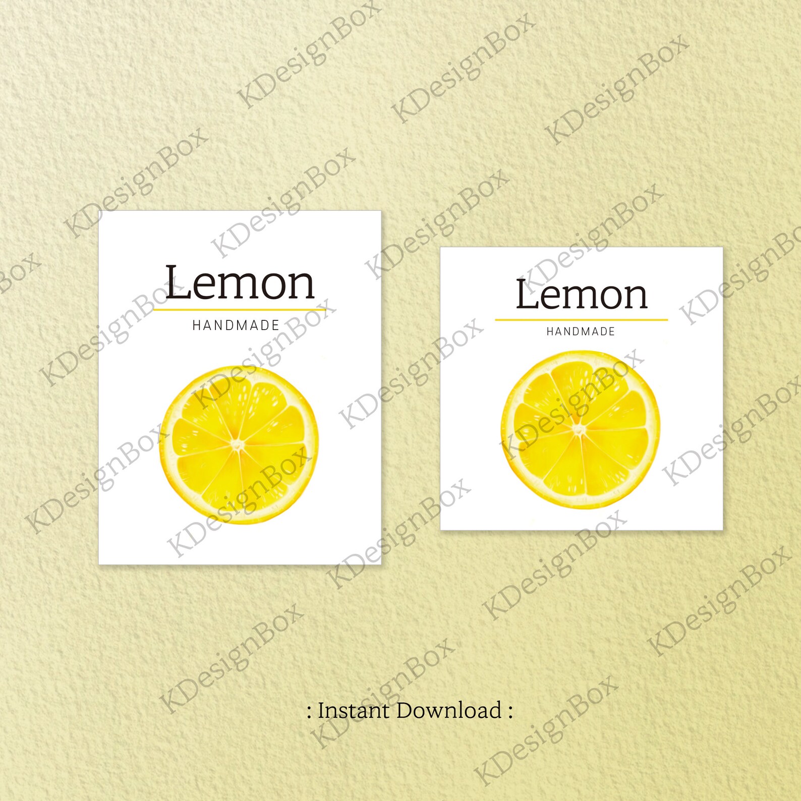 Printable Lemon Labels Printable Lemon Tags Gift Labels | Etsy