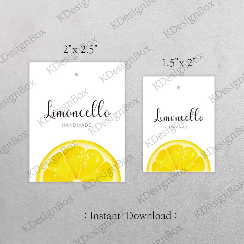 Printable Limoncello Tags, Limoncello Bottle Tags. Limoncello Jar Tags ...