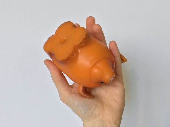 afstuderen Wonderbaarlijk raken Vintage bad squishy varkensspeelgoed Oranje rubberen - Etsy Nederland