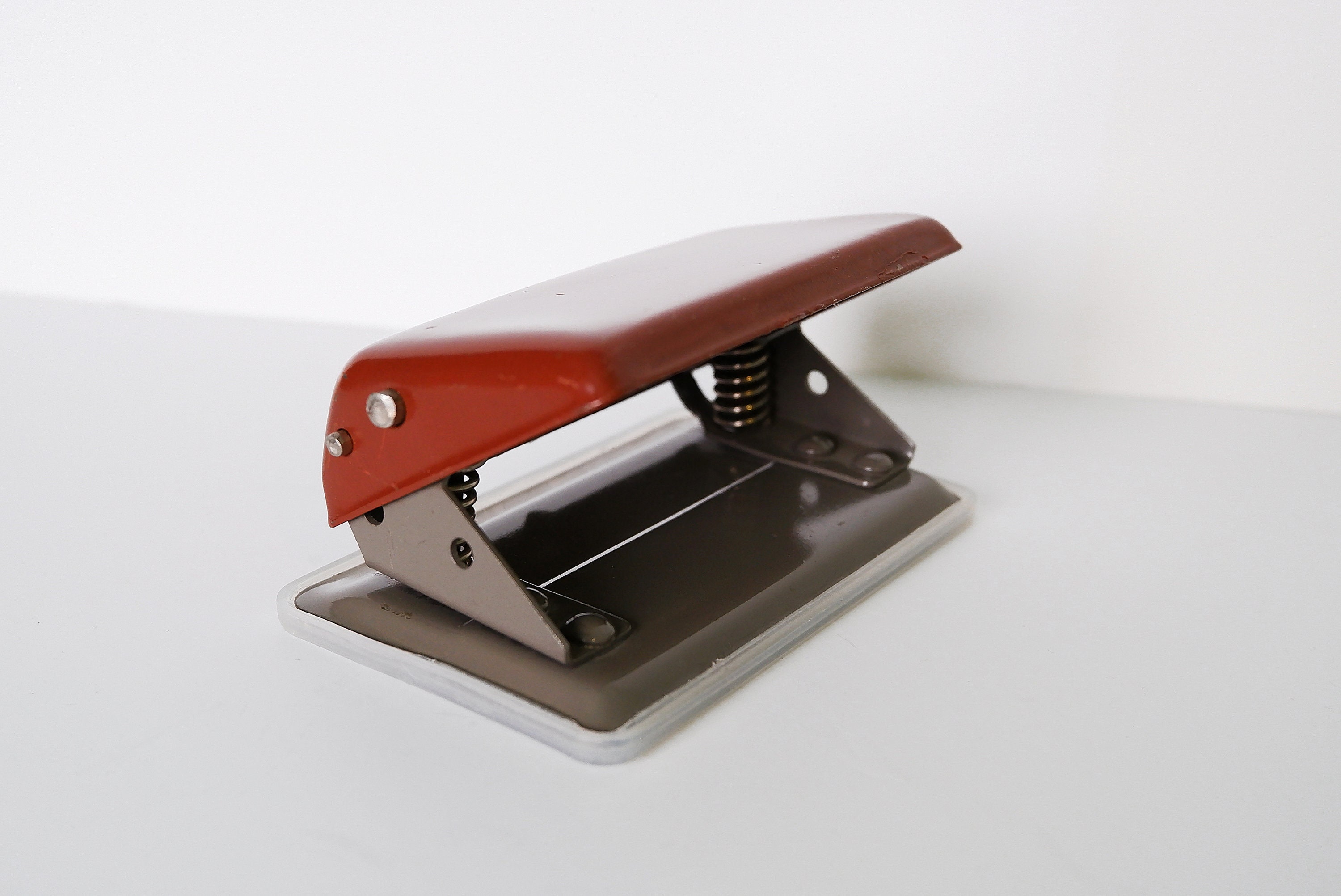 Metal Hole Punch, Office Equipment, Vintage Office Supplies, Soviet Vintage Paper  Hole Puncher 