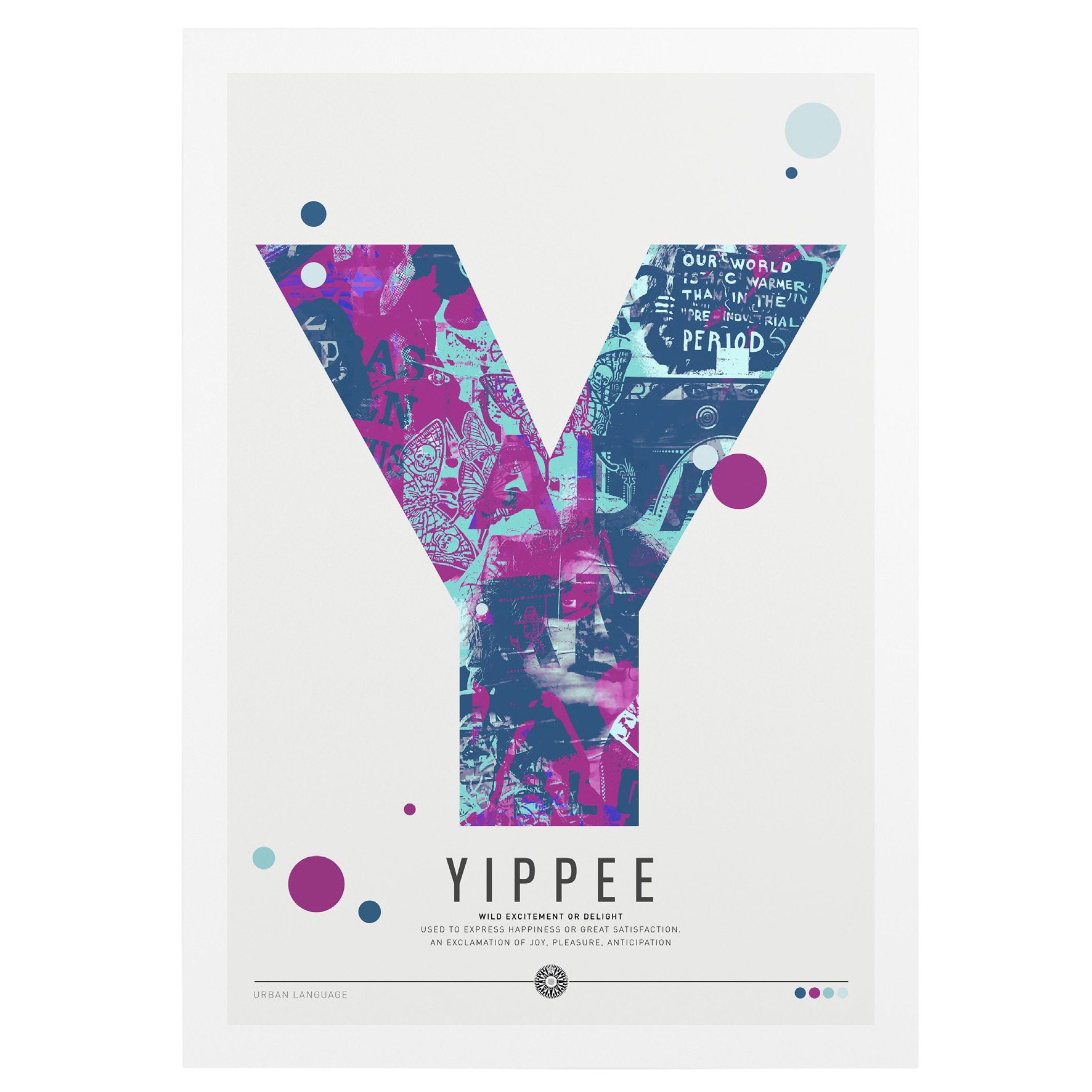 Y is for Yippee. Alphabet Poster. Definition Poster. Etsy UK