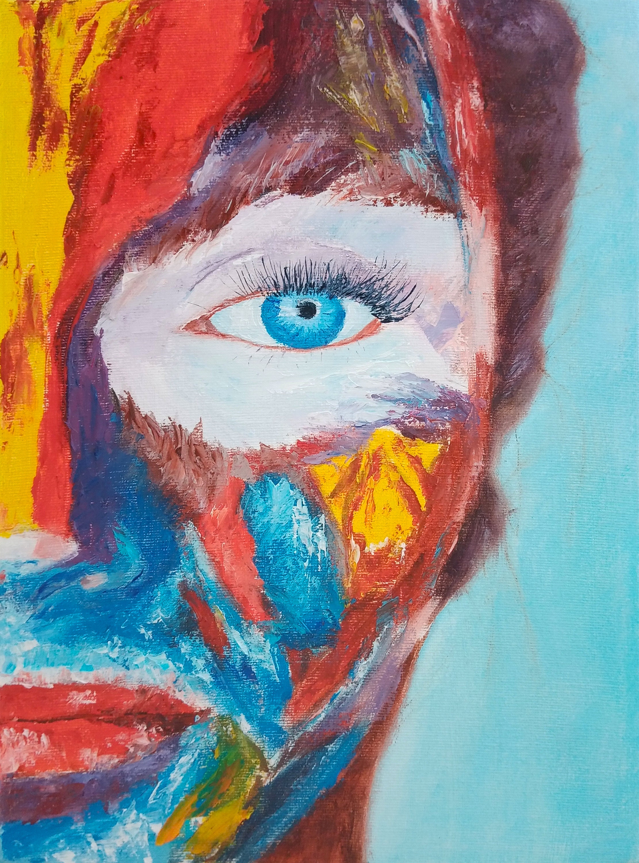 Colorful Abstract Women Art Woman Portrait Modern Wall Art Etsy