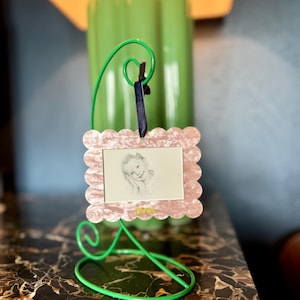 Acrylic Pearl Photo Frame Christmas Ornament